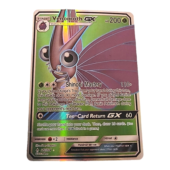TM Other Venomoth Gx 20hp Pokemon Card Poshmark